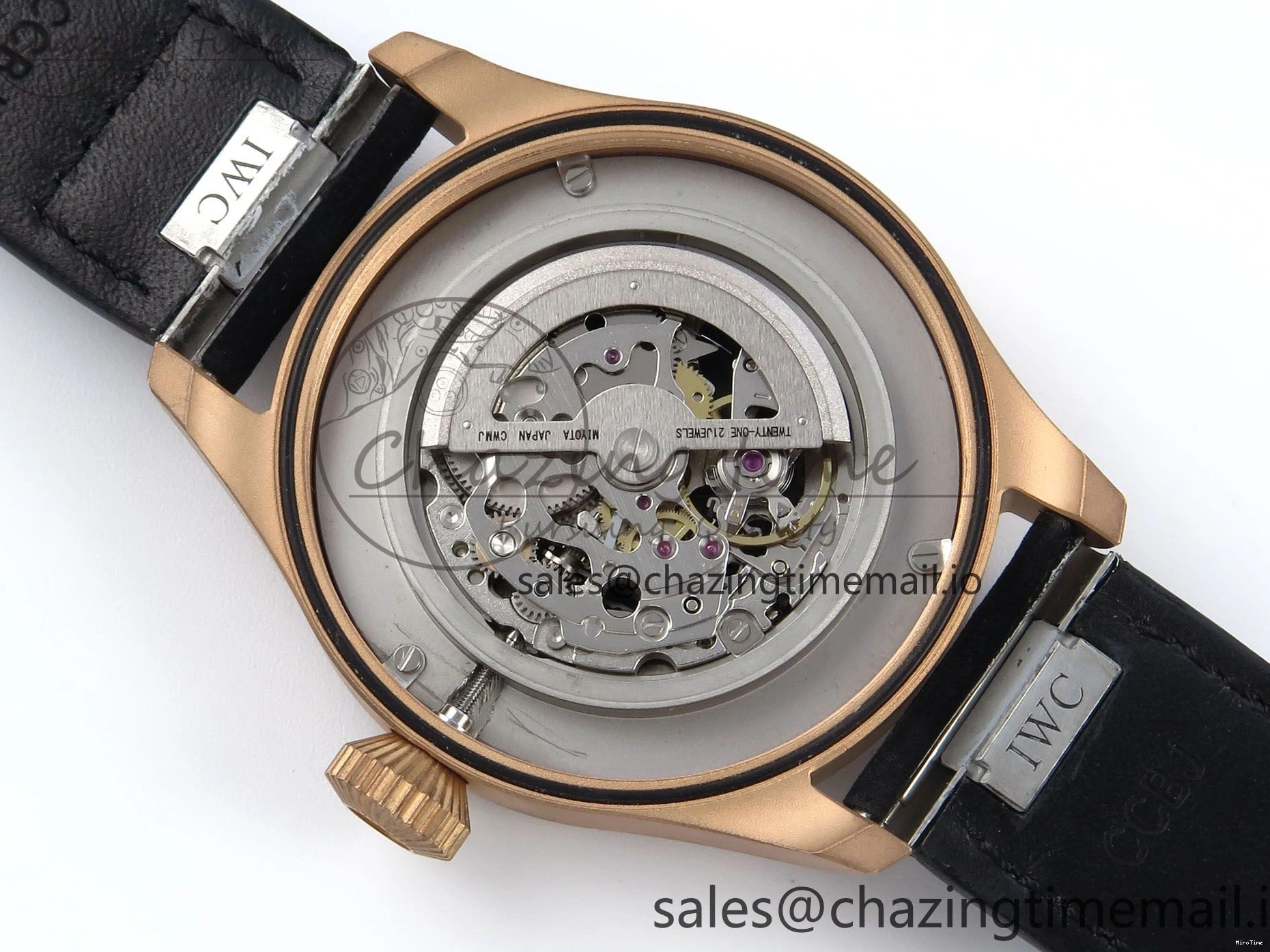 MIROTIME 0124 Affordable Big Pilot IW329703 M+F 1:1 Best Edition Black Dial on Black Nylon Strap MY 7004